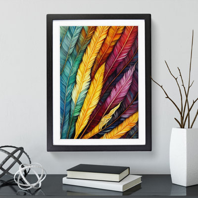 Layered Feathers - Framed Print