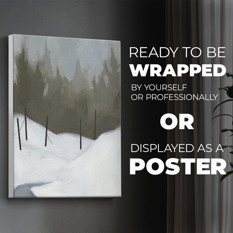Deep Snow III - Impression sur toile seulement - NON-CADRE, H 36 po x l 24 po