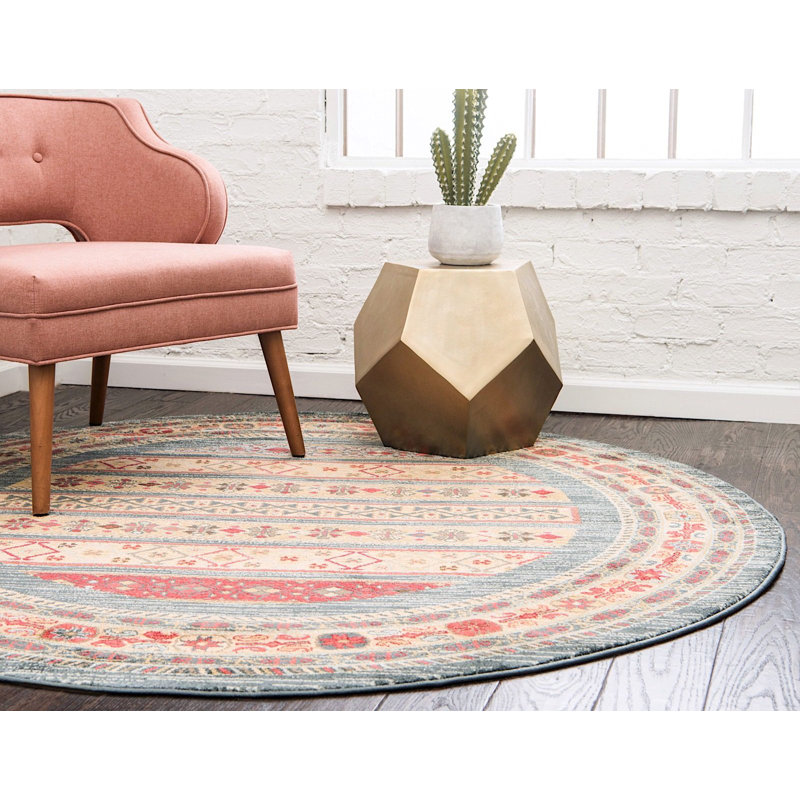 Tapis décoratif jaune géométrique Frederik, Tapis de couloir 2 pi 7 po x 10 pi