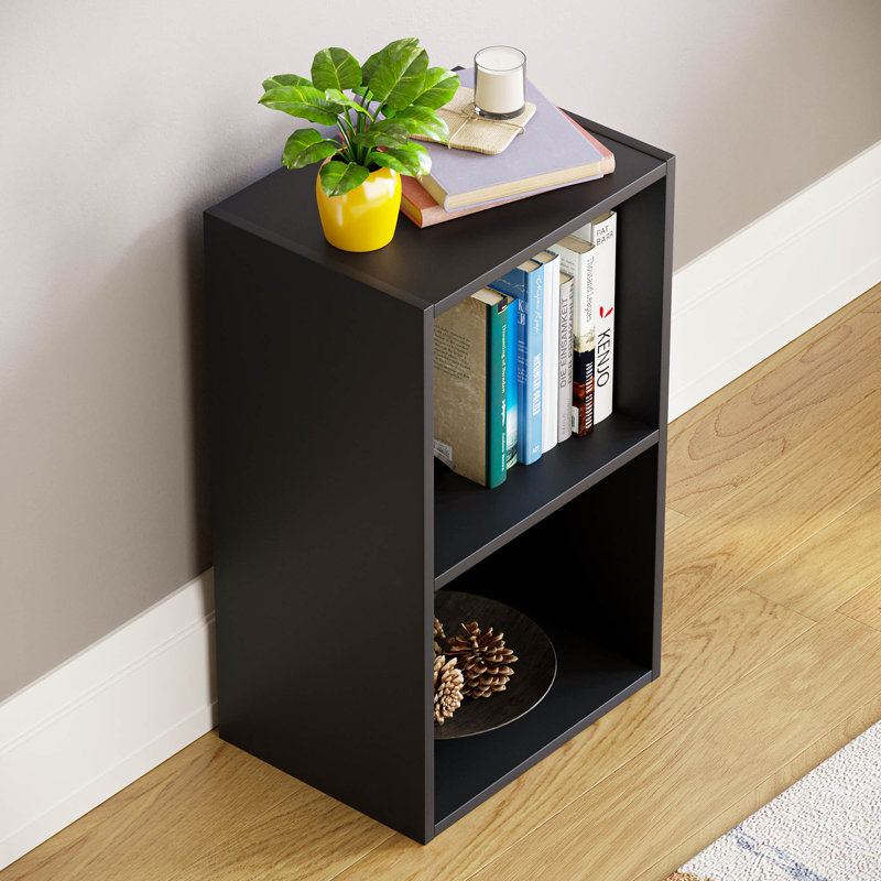 Gerardi 32cm W Standard Bookcase, 54 cm H x 32 cm W, Black