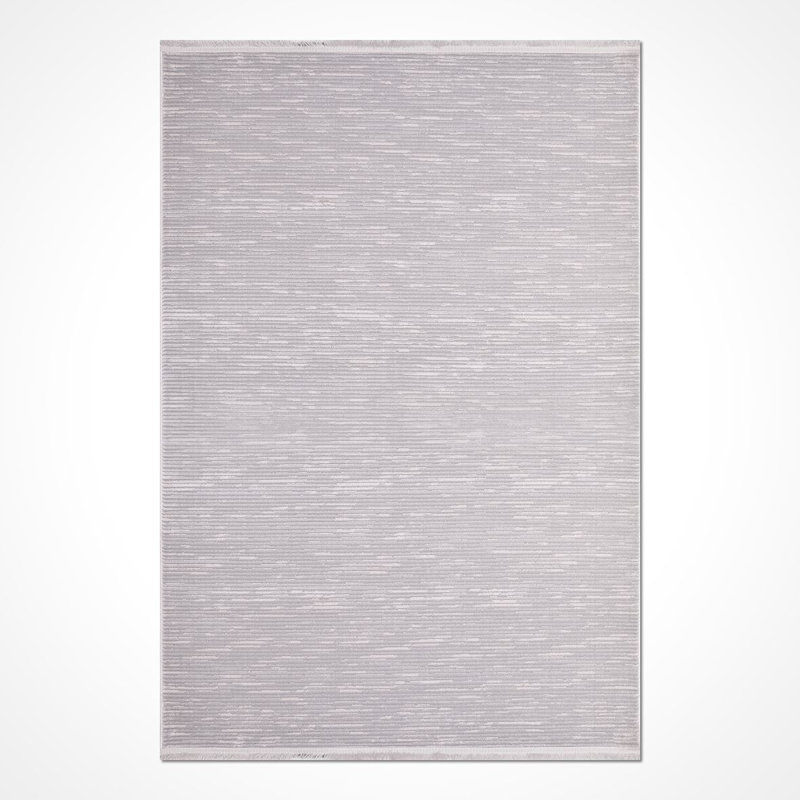 Tapis beige moderne lavable à la machine, Rectangle 4 pi x 5 pi 11 po