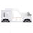 Full Size Classic Car-Shaped Platform Bed With Wheels-1807534667