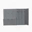 Grand lit escamotable mural avec placard, gris-374198883