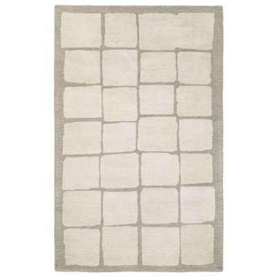 Tapis d'intérieur en laine touffeté à la main