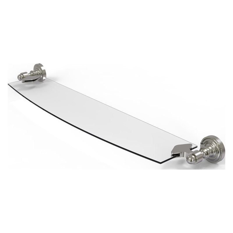 Tablette de support Marchmont, H 2,25 po x l 22 po x P 6,1 po, Nickel satiné