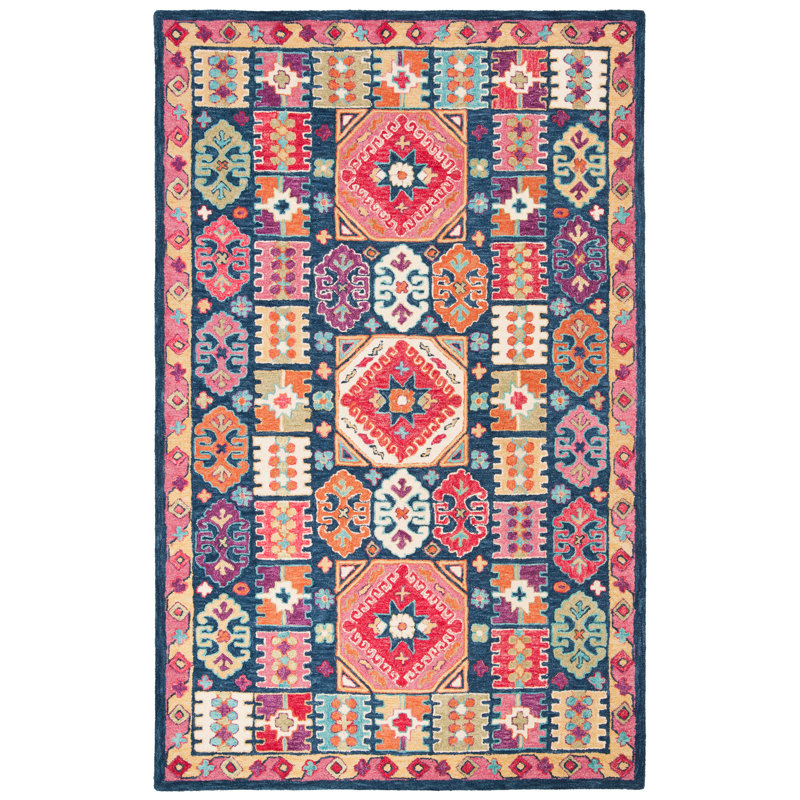 Tapis en laine touffeté à la main de style ivoire Ivanhoe, Rectangle 2 pi x 3 pi