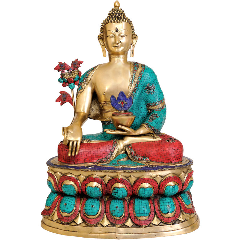 Grande taille de bouddha tibétain bouddha de la médecine