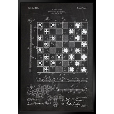 " Chess And Checkers Patent " by Stanley Print House