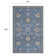 Greer Hand-Tufted Microloop Pile Wool Traditional Medallions Area Rug Blue Tan Ivory
