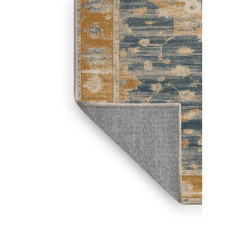 Tapis brun lavable à la machine, Rond 4 pi