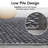 Modern Farmhouse Anti-Slip Area Rug Washable Non-Shedding Braided Print Throw Rug Foldable Low Pile Soft Indoor Accent Rug for Playroom Office Bedroom Living Room-1538670866