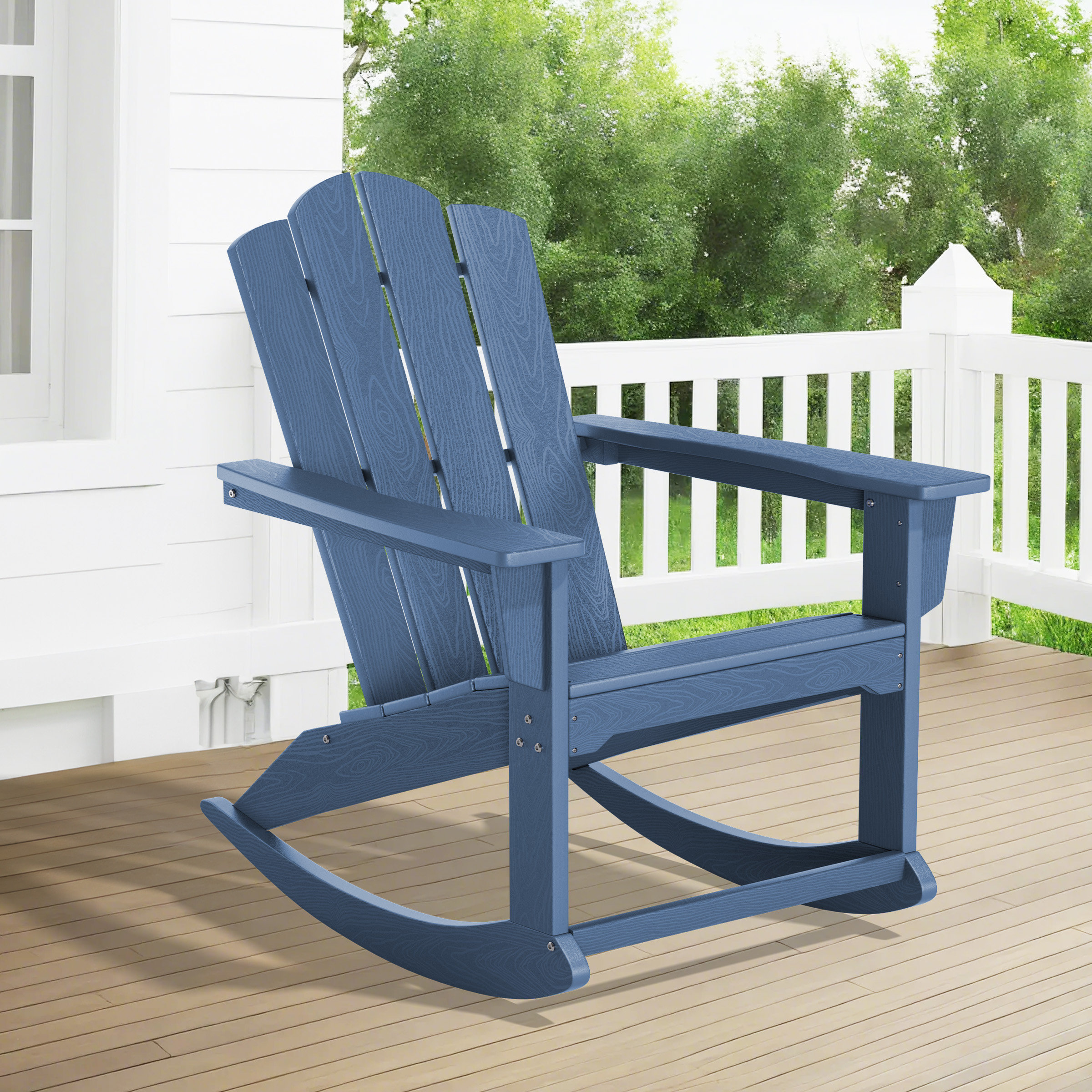 Rosecliff Heights HDPE Adirondack Rocking Chairs | Wayfair