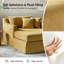Chaise longue avec housse en velours côtelé 45 po Berte-226979378
