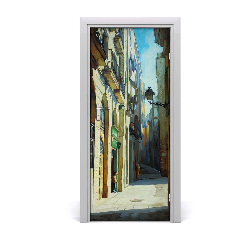 Streets Of Barcelona Door Decal