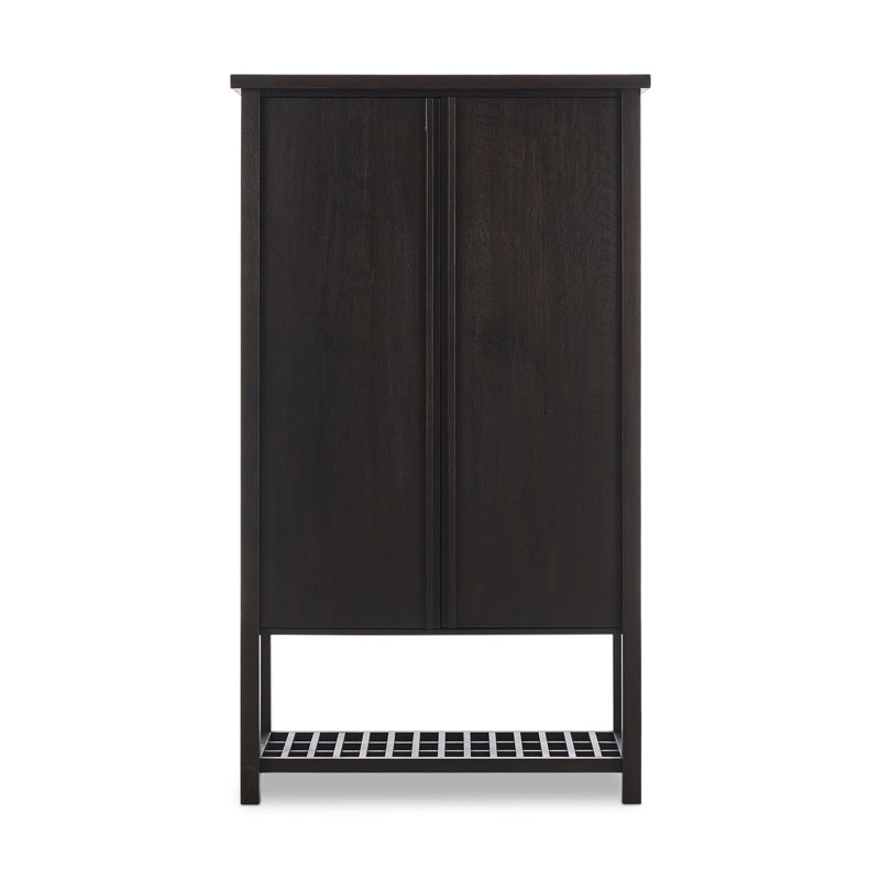 Dalton Cabinet-Aged Natural Oak, Smoked Black