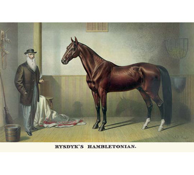 Reproduction d’art graphique « rysdyk hambletonian » par currier & ives-impression d’art graphique