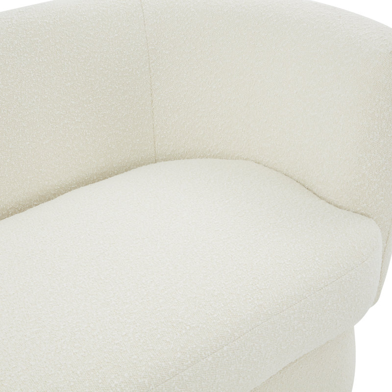 Stetson Upholstered 83'' Sofa, Ivory Boucle