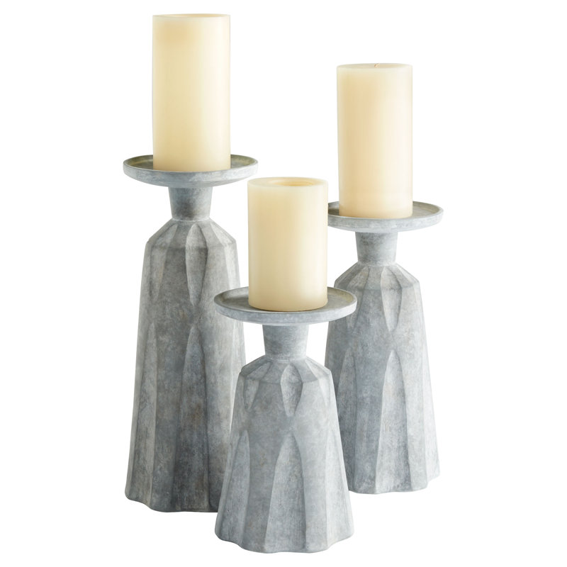 Attalus Candlestick, 12" H x 7" W x 7" D
