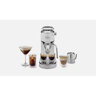 Dedica Duo Manual Coffee Machine White
