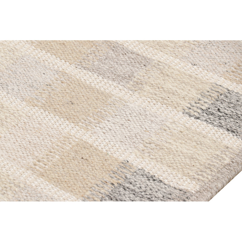 Scandinavian Wool Geometric Area Rug, Rectangle 10' x 14'