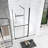 30 - 60 In.W X 72 In.H Shower Sliding Door Walk-In Shower Screen Dual Usage,1/4 Inch Thick Glass Panel With Stainless Steel Handle, Supporting Bar