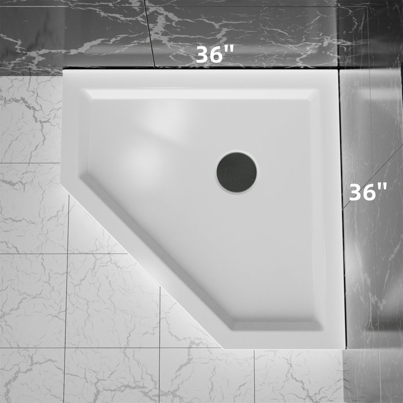36'' W 36'' D Shower Base