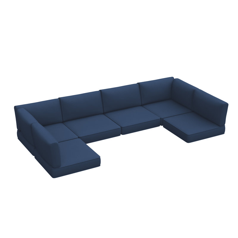 14-Piece Outdoor 3.5'' Replaceable Cushion Set Seat/Back Cushions Weather-Resistant Patio Conversation Seating Cushions For Backyard/Deck（Cushions Only without Sofa）