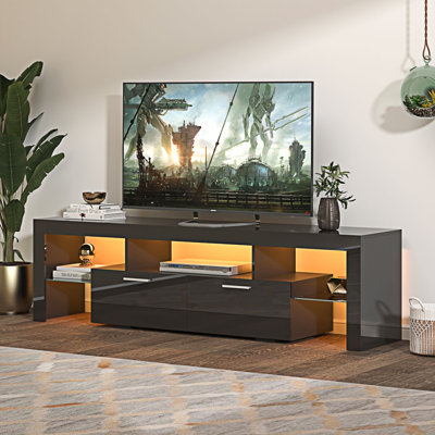Meuble télé avec lumières DEL