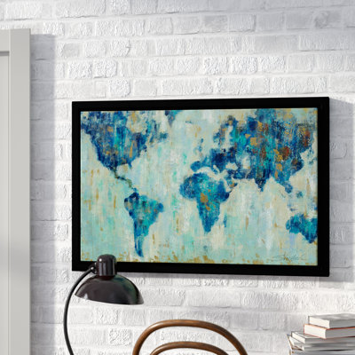 Map Of The World by Silvia Vassileva - Unframed Print