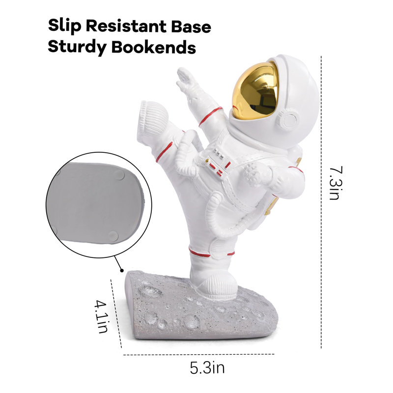 Serre-livres, serre-livres d'astronaute, statue d'astronaute sur le thème de l'espace