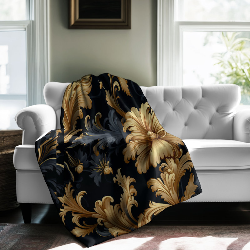 Ornate Baroque - 1 pièce Sherpa Premium, Grand lit