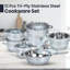 Brandiss 6 - Piece Stainless Steel Cookware Set