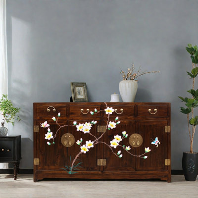 Four-Door Four-Drawer Entryway Cabinet