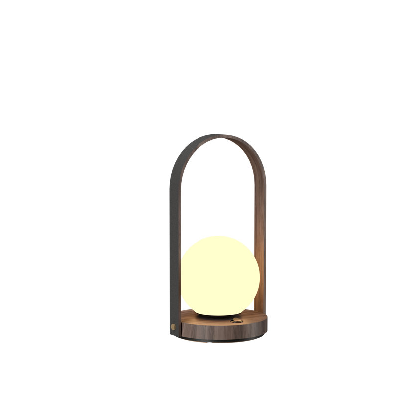 Strap Table Lamp, American Walnut
