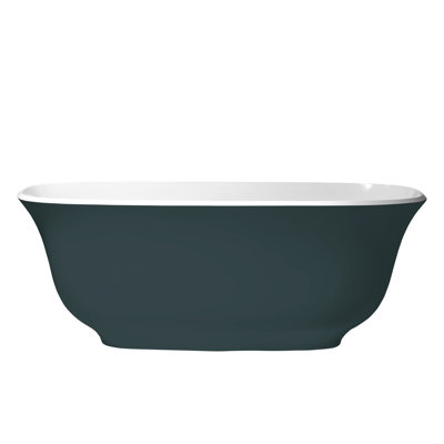 Amiata 64.75" x 31.5" Freestanding Soaking Volcanic Limestone™ Bathtub