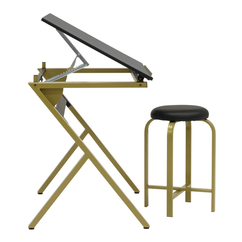Rigby 36" Drafting and Drawing Desk with Stool