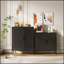 Armoire de rangement en métal durable sans serrure avec 2 portes et 2 tablettes réglables, idéale pour les espaces organisés