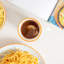 Nicola Spring 24 Piece Hand-Printed Dinner Set - Blue