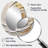 Gold Eternal Swirl IV - Abstract Oval Decorative Mirror On Metal-1079406851