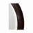 Mirror, Convex Profile, Aluminum Frame, MDF Back Panel, Modernist Mixed-Material Buildened Bronze