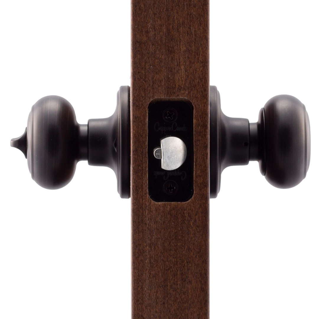 Colonial 2.8'' Diameter Keyed (Entry) Round Knob Copper Creek