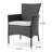 Grey Dining Chairs  2  - Modern Straight Line Elegance, 23.44 In. Deep, 24.23 Wide, 33.34 High, 15.47 Lb. Heavy 2 In Seating For Living & Lounge Area W X H D, Lb