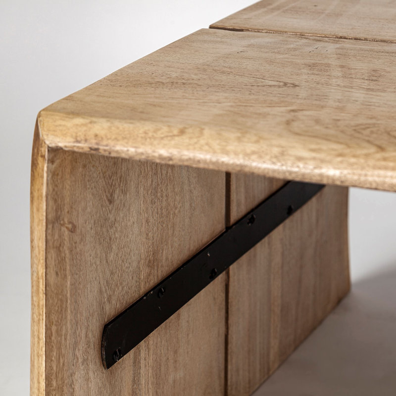 Table basse Novato, Marron clair