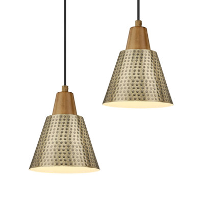 Luminaire suspendu conique à 1 lumière Mayia