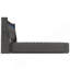 Lit plateforme tapissier double avec système de rangement hydraulique, chargement DEL et USB, gris (sans matelas)-1226195136-1226195138