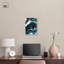 Art mural bleu sarcelle Tectonic III -598236961-598236990