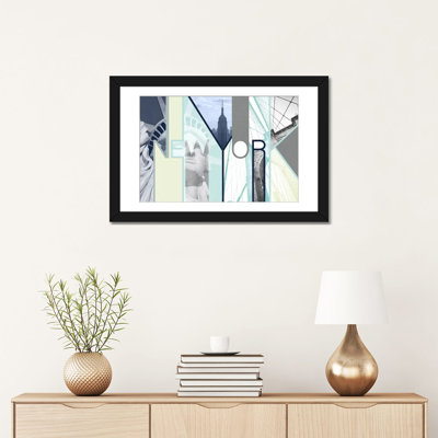«The Urban Jungle of Architectural Delights - New York», reproduction d'art graphique sur toile tendue