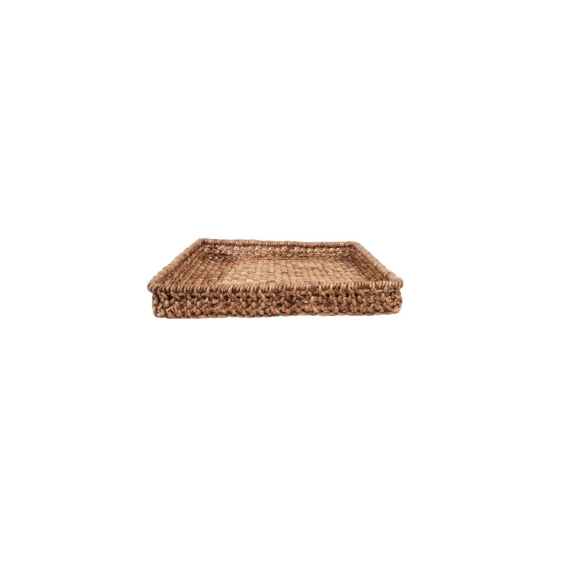 Plateaux carrés en jacinthe d'eau Alfrida