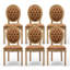 Ensemble de chaises de salle à manger rembourrées en bois massif de style français-1860685384-1871473057