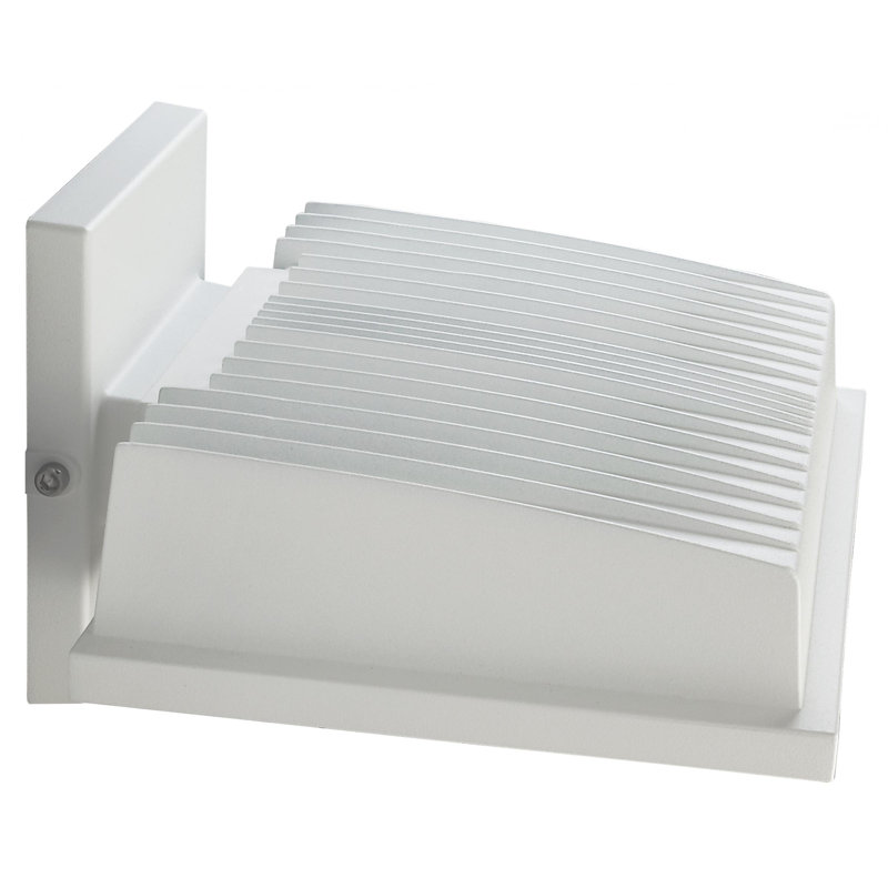 White Modern Direct Wired LED Wall Sconce